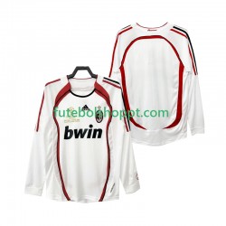 Camisola Homem AC Milan 2007 Retro Alternativa Equipamento 2006 Manga Comprida