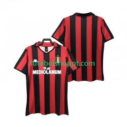 Camisola Homem AC Milan 1988 1989 Retro Principais Equipamento Manga Curta
