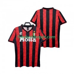 Camisola Homem AC Milan 1993 Retro Principais Equipamento 1994 Manga Curta