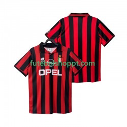Camisola Homem AC Milan 1996 1997 Retro Principais Equipamento Manga Curta