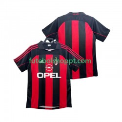 Camisola Homem AC Milan 2000 Retro Principais Equipamento 2002 Manga Curta