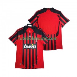 Camisola Homem AC Milan 2007 Retro Principais Equipamento 2008 Manga Curta