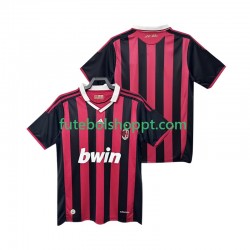 Camisola Homem AC Milan 2009 Retro Principais Equipamento 2010 Manga Curta