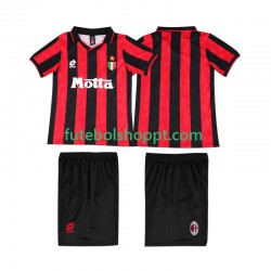 Camisola Júnior AC Milan 1993 Retro Principais Equipamento 1994 Manga Curta