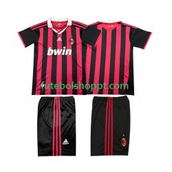 Camisola Júnior AC Milan 2009 Retro Principais Equipamento 2010 Manga Curta