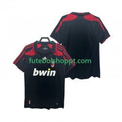 Camisola Homem AC Milan 2007 Retro Terceiro Equipamento 2008 Manga Curta