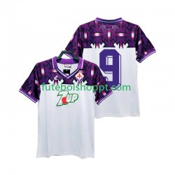 Camisola Homem ACF Fiorentina 9 1992 1993 Retro Alternativa Equipamento Manga Curta