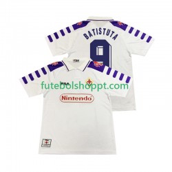 Camisola Homem ACF Fiorentina BASTUTA 9 Retro Alternativa Equipamento 1998 1999 Manga Curta