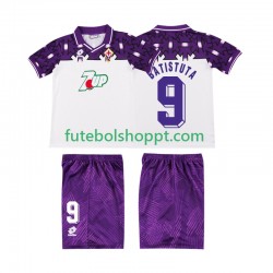 Camisola Júnior ACF Fiorentina BATISTUTA 9 1992 1993 Retro Alternativa Equipamento Manga Curta