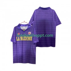 Camisola Homem ACF Fiorentina 1989 Retro Principais Equipamento 1990 Manga Curta
