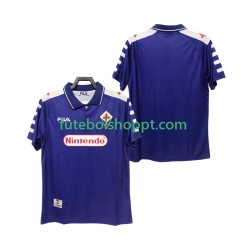 Camisola Homem ACF Fiorentina Retro Principais Equipamento 1998 1999 Manga Curta