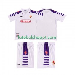 Camisola Júnior ACF Fiorentina Retro Alternativa Equipamento 1998 1999 Manga Curta