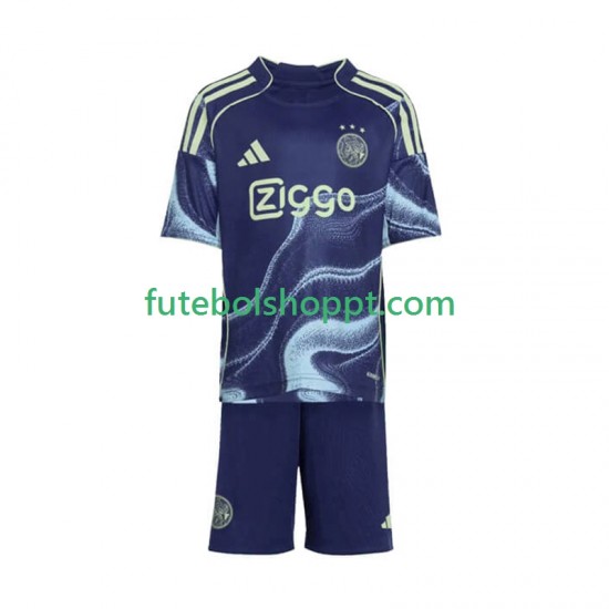 Camisola Júnior AFC Ajax Alternativa Equipamento 2025-2026 Manga Curta