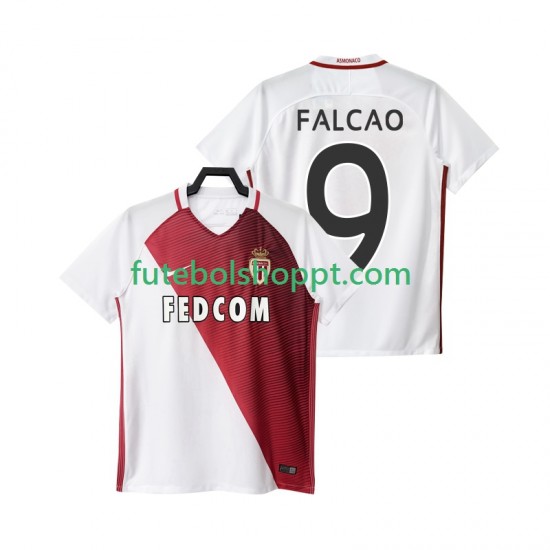 Camisola Homem AS Monaco FALCAO 9 2016 2017 Principais Equipamento Manga Curta