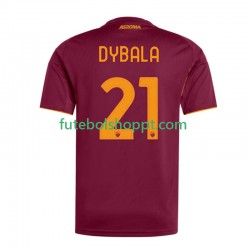 Camisola Homem AS Roma Dybala 21 Principais Equipamento 2025-2026 Manga Curta
