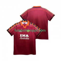 Camisola Homem AS Roma Retro Principais Equipamento 1998 1999 Manga Curta