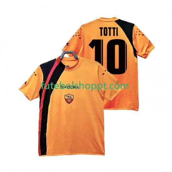 Camisola Homem AS Roma TOTTI 10 2005 Retro Principais Equipamento 2006 Manga Curta