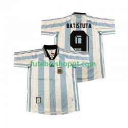 Camisola Homem Argentina BATISUTA 9 Retro Principais Equipamento 1998 Manga Curta