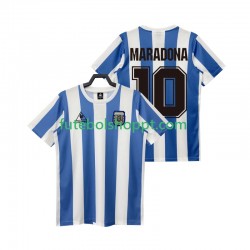 Camisola Homem Argentina MARADONA 10 1986 Retro Principais Equipamento Manga Curta