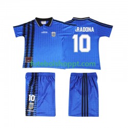 Camisola Júnior Argentina MARADONA 10 Retro Alternativa Equipamento 1994 Manga Curta