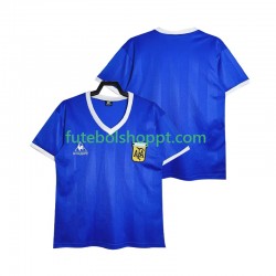 Camisola Homem Argentina 1986 Retro Alternativa Equipamento Manga Curta