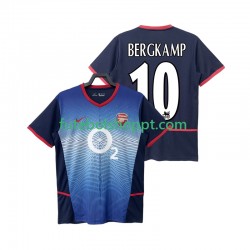 Camisola Homem Arsenal BERGKAMP 10 Retro Alternativa Equipamento 2004 2002 Manga Curta