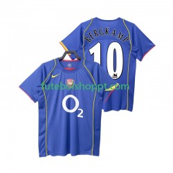 Camisola Homem Arsenal BERGKAMP 10 2005 Retro Alternativa Equipamento 2004 Manga Curta
