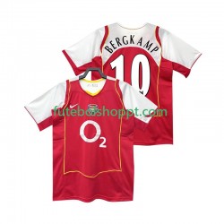 Camisola Homem Arsenal BERGKAMP 10 2005 Retro Principais Equipamento 2004 Manga Curta