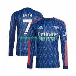 Camisola Homem Arsenal Bukayo Saka 7 Alternativa Equipamento 2025-2026 Manga Comprida