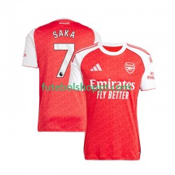 Camisola Homem Arsenal Bukayo Saka 7 Principais Equipamento 2025-2026 Manga Curta
