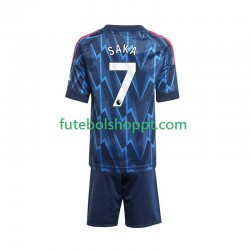 Camisola Júnior Arsenal Bukayo Saka 7 Alternativa Equipamento 2025-2026 Manga Curta