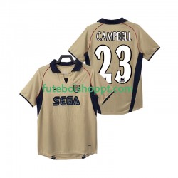 Camisola Homem Arsenal CAMPBELL 23 2001 Retro Alternativa Equipamento 2002 Manga Curta