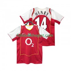 Camisola Homem Arsenal Henry 14 2005 Retro Principais Equipamento 2004 Manga Curta