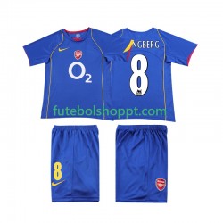 Camisola Júnior Arsenal LJUNGBERG 8 2005 Retro Alternativa Equipamento 2004 Manga Curta