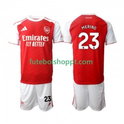 Camisola Júnior Arsenal Merino 23 Principais Equipamento 2025-2026 Manga Curta