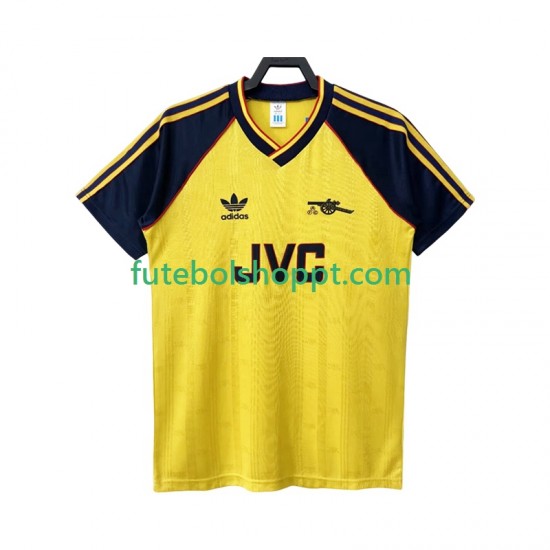 Camisola Homem Arsenal 1988 Retro Alternativa Equipamento 1990 Manga Curta
