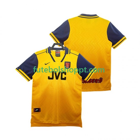 Camisola Homem Arsenal 1996 1997 Retro Alternativa Equipamento Manga Curta