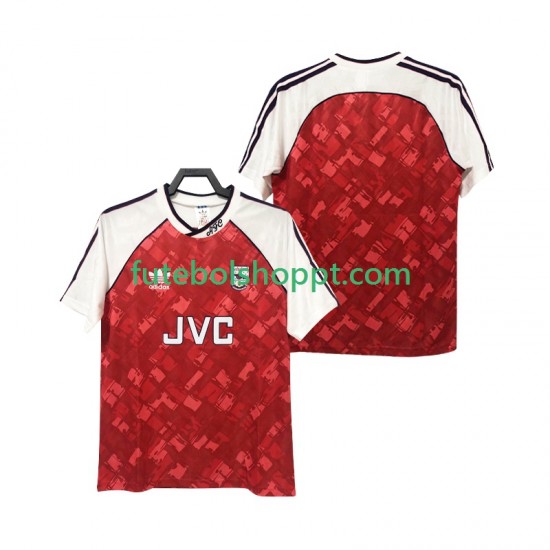 Camisola Homem Arsenal 1992 Retro Principais Equipamento 1990 Manga Curta