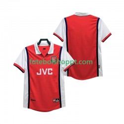 Camisola Homem Arsenal Retro Principais Equipamento 1998 1999 Manga Curta
