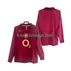Camisola Homem Arsenal 2005 Retro Principais Equipamento 2006 Manga Comprida