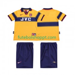 Camisola Júnior Arsenal 1997 Retro Alternativa Equipamento 1999 Manga Curta