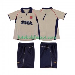 Camisola Júnior Arsenal 2001 Retro Alternativa Equipamento 2002 Manga Curta
