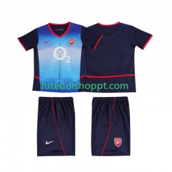 Camisola Júnior Arsenal Retro Alternativa Equipamento 2004 2002 Manga Curta