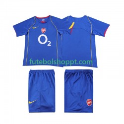 Camisola Júnior Arsenal 2005 Retro Alternativa Equipamento 2004 Manga Curta