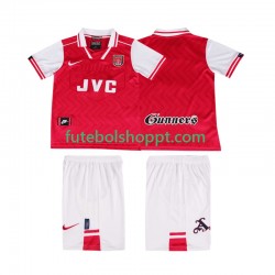 Camisola Júnior Arsenal 1996 1997 Retro Principais Equipamento Manga Curta
