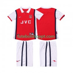 Camisola Júnior Arsenal Retro Principais Equipamento 1998 1999 Manga Curta