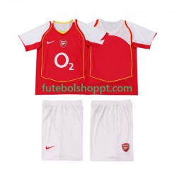 Camisola Júnior Arsenal 2005 Retro Principais Equipamento 2004 Manga Curta