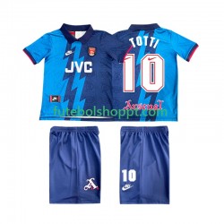 Camisola Júnior Arsenal TOTTI 10 1995 1996 Retro Alternativa Equipamento Manga Curta