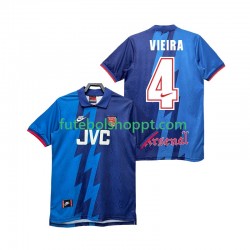 Camisola Homem Arsenal VIEIRA 4 1995 1996 Retro Alternativa Equipamento Manga Curta
