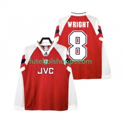 Camisola Homem Arsenal WRIGHT 8 192 Retro Principais Equipamento 1994 Manga Comprida